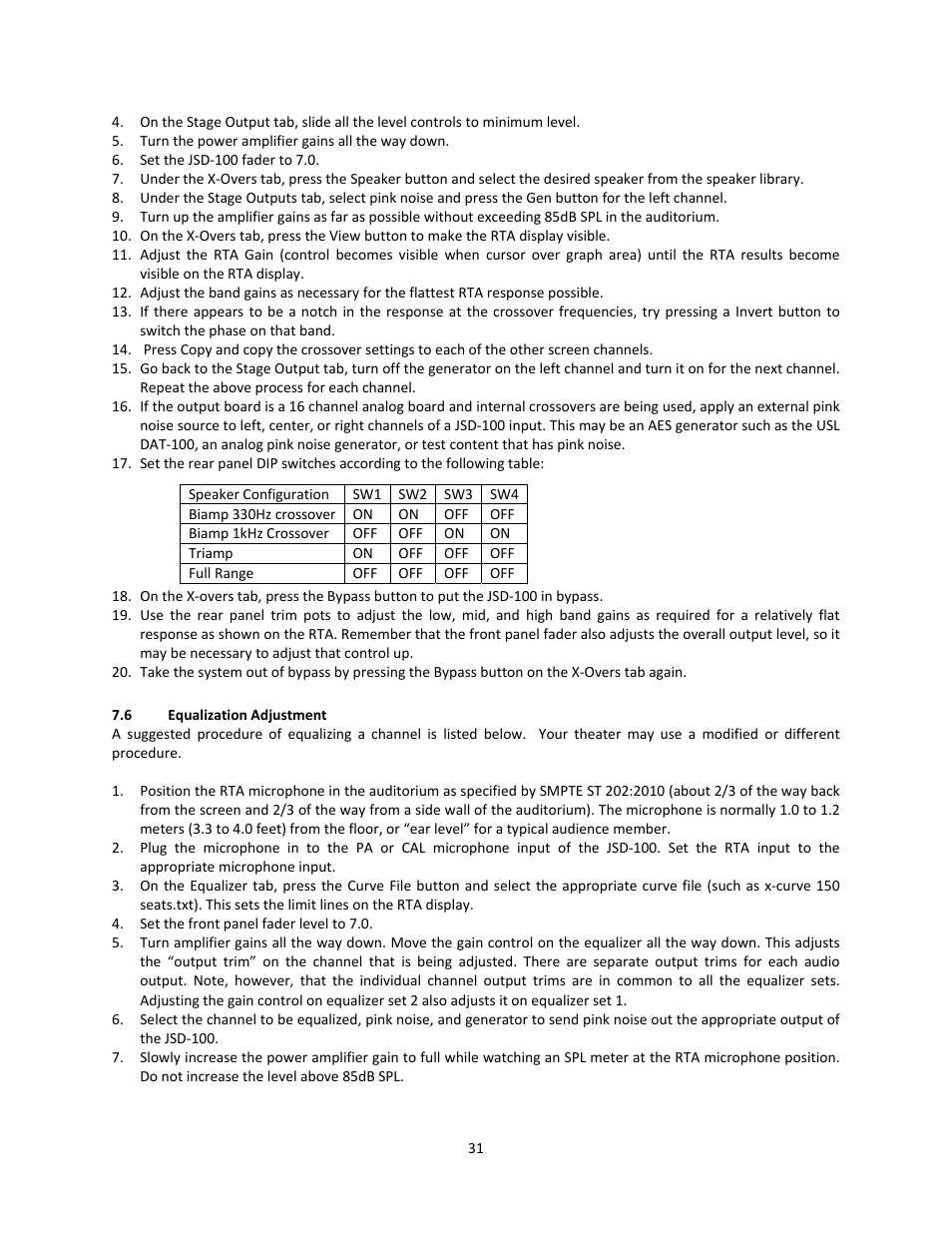 USL JSD-100 Manual User Manual | Page 31 / 50
