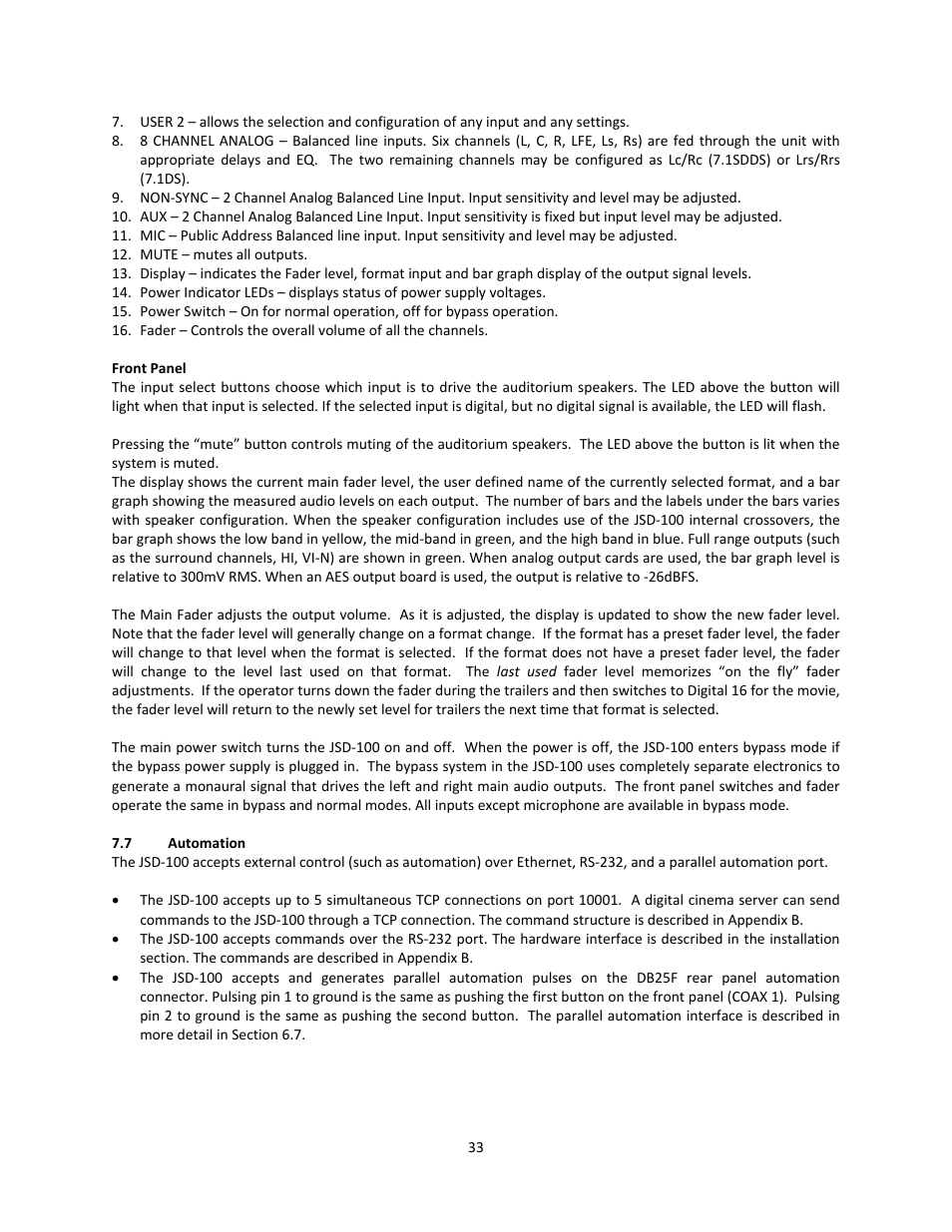 USL JSD-100 Manual User Manual | Page 33 / 50