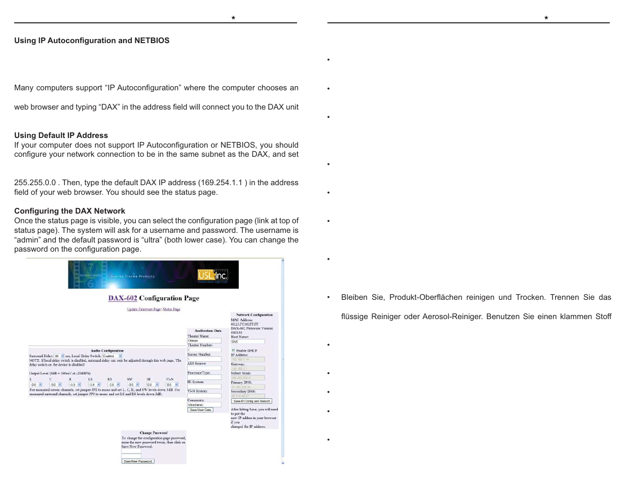 USL DAX-602 User Manual | Page 7 / 12