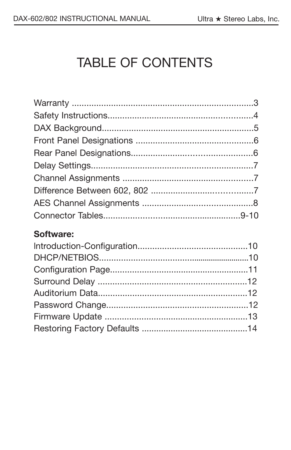 USL DAX-602 User Manual | Page 2 / 14