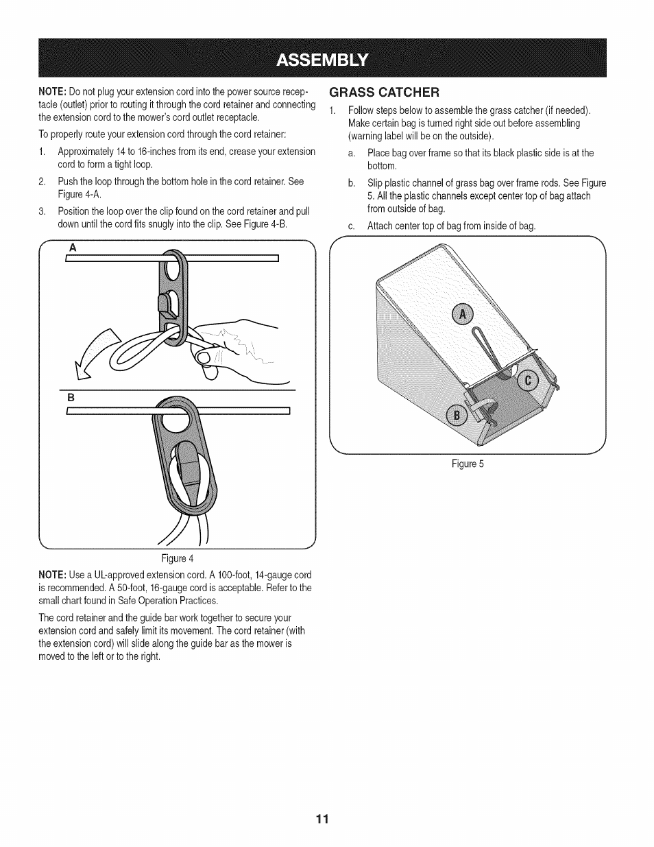 Grass catcher, Assembly | Craftsman 247.370160 User Manual | Page 11 / 44