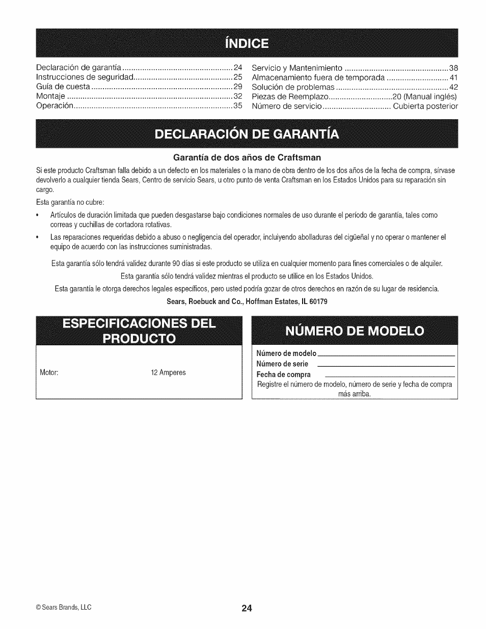 Craftsman 247.370160 User Manual | Page 24 / 44