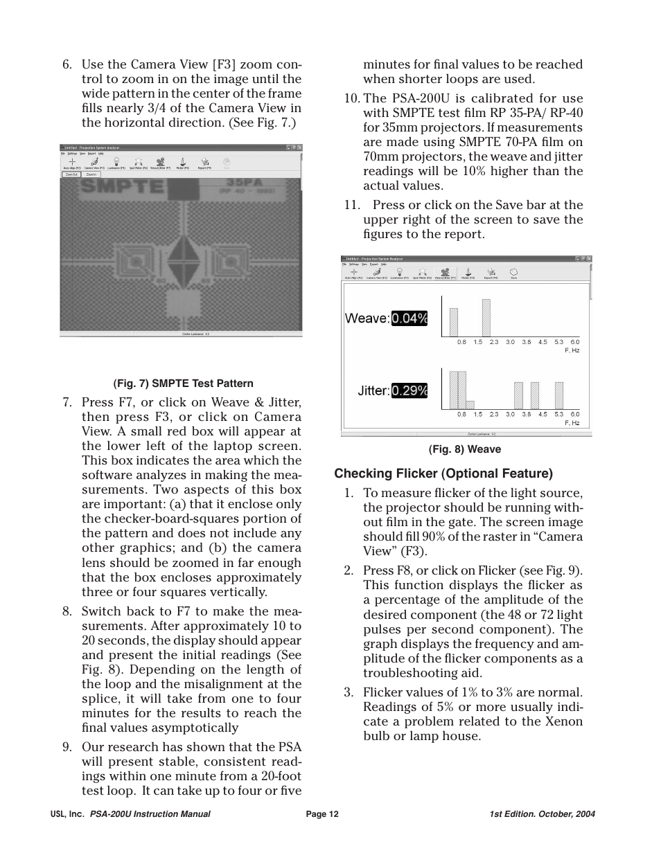 USL PSA-200U User Manual | Page 12 / 20