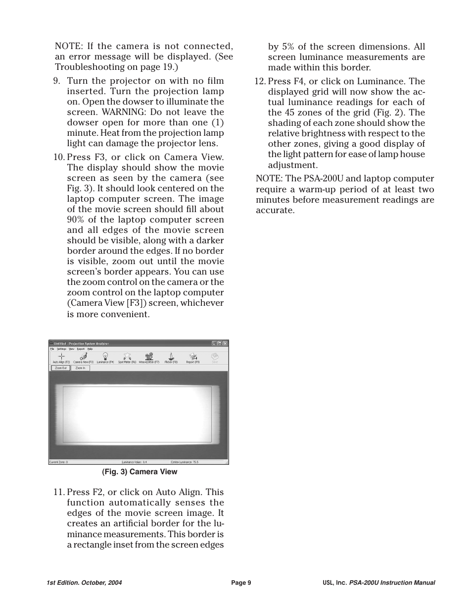 USL PSA-200U User Manual | Page 9 / 20