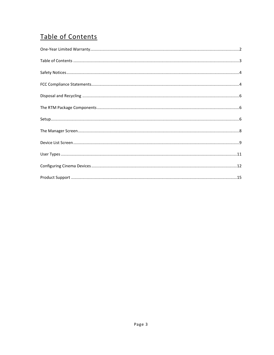 USL RTM-100 User Manual | Page 3 / 15