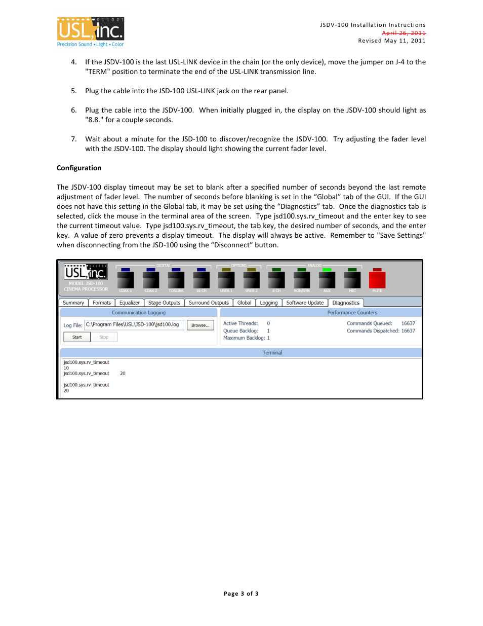 USL JSDV-100 User Manual | Page 3 / 3