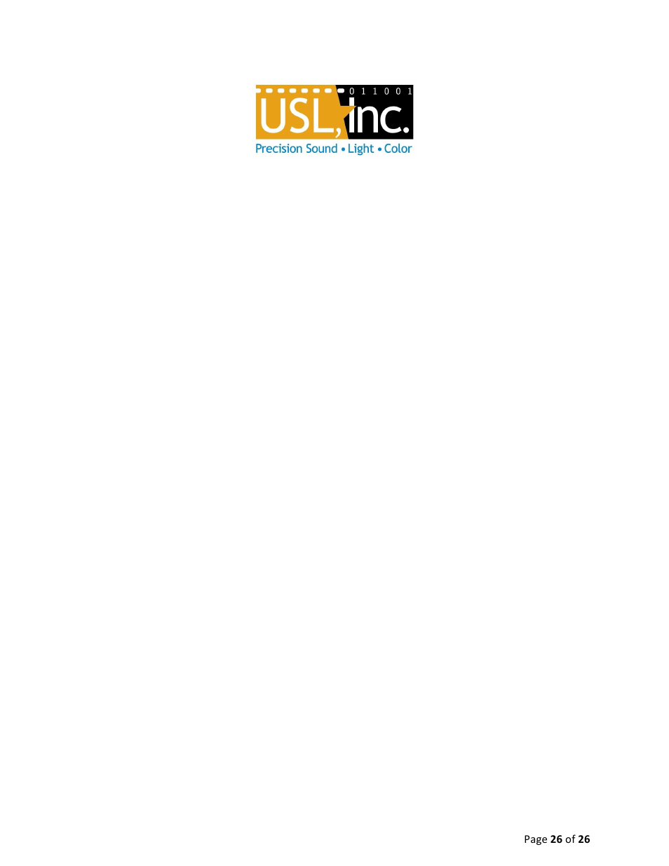 USL HSW-602 User Manual | Page 26 / 26