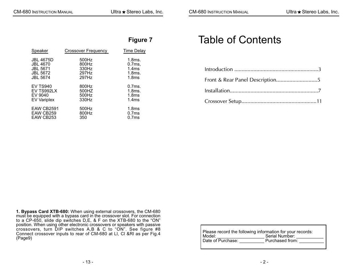 USL CM-680 User Manual | Page 14 / 16