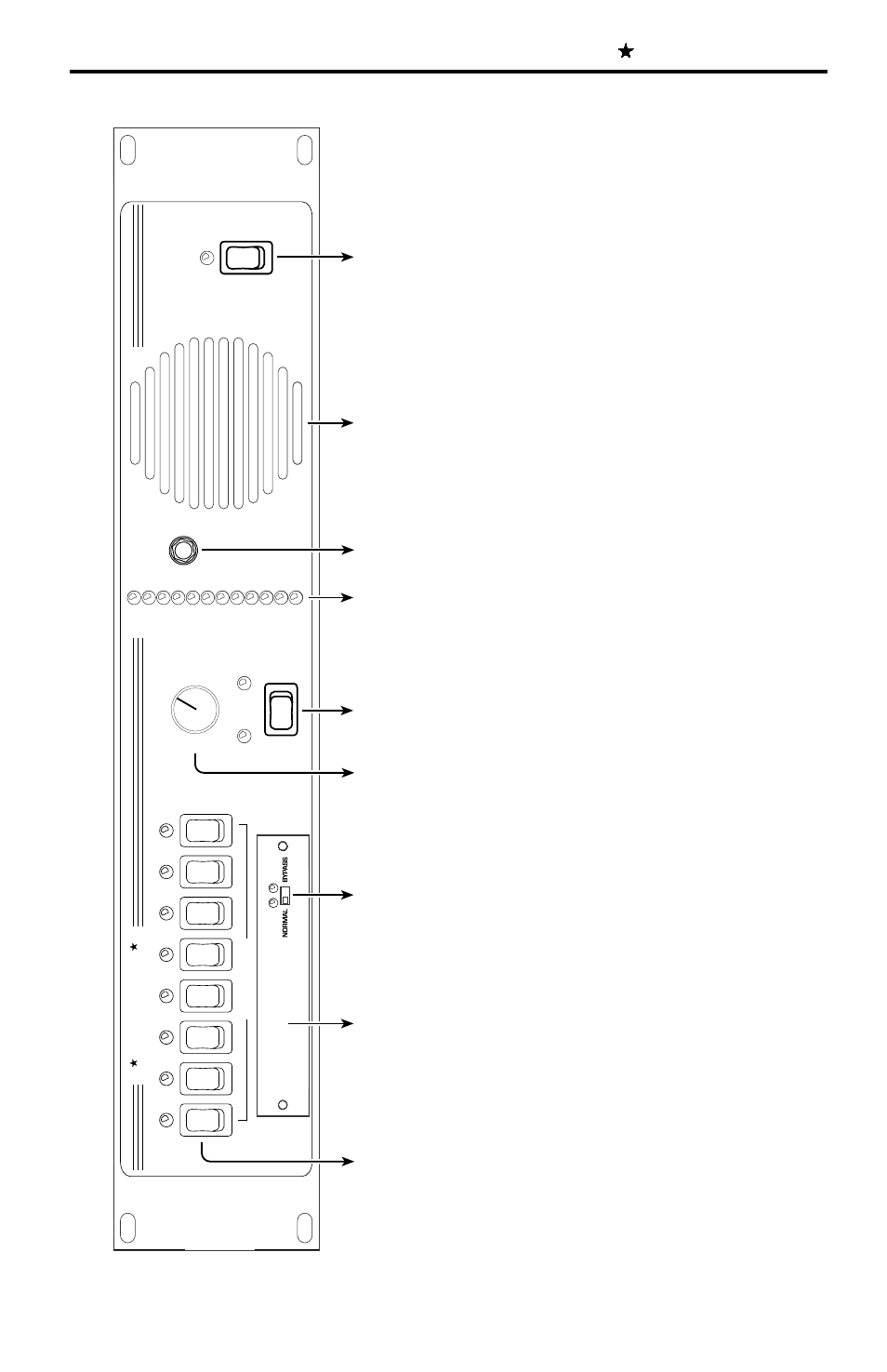 Cm series front panel, Cm series, Ultra stereo labs, inc | USL CM-Series (8 Channel) User Manual | Page 6 / 14