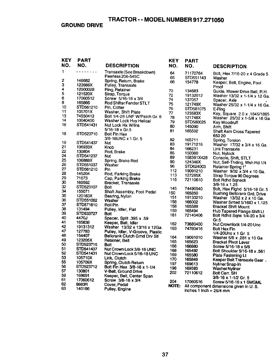 Ground orive | Craftsman 917.271050 User Manual | Page 37 / 60