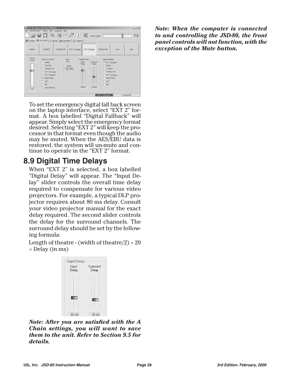 9 digital time delays | USL JSD-80 Manual User Manual | Page 28 / 39