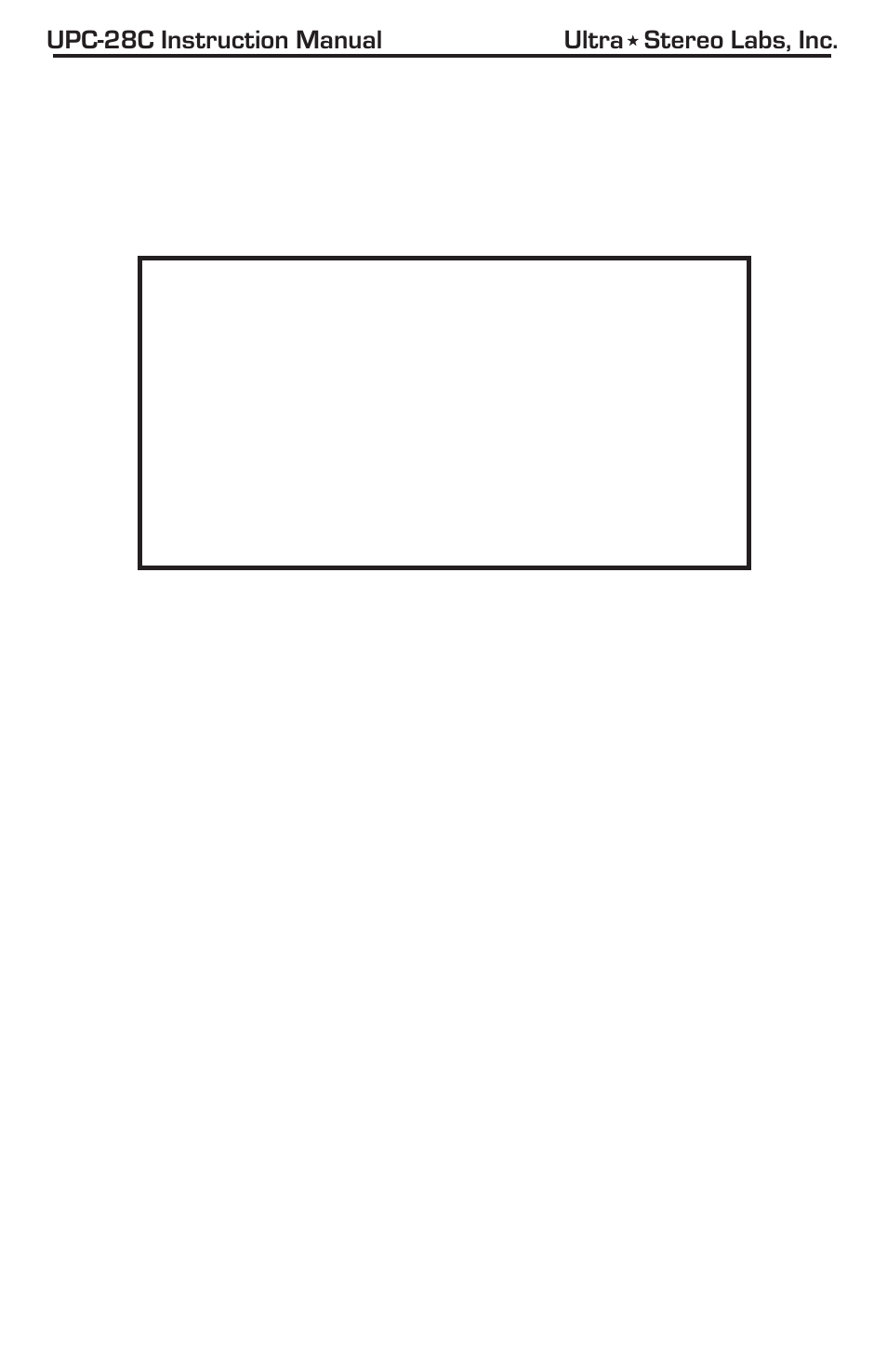 USL UPC-28C User Manual | Page 3 / 20