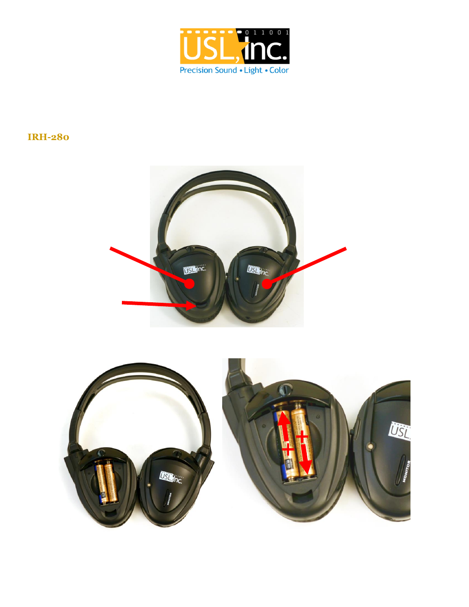 USL IRH-280 User Manual | 3 pages