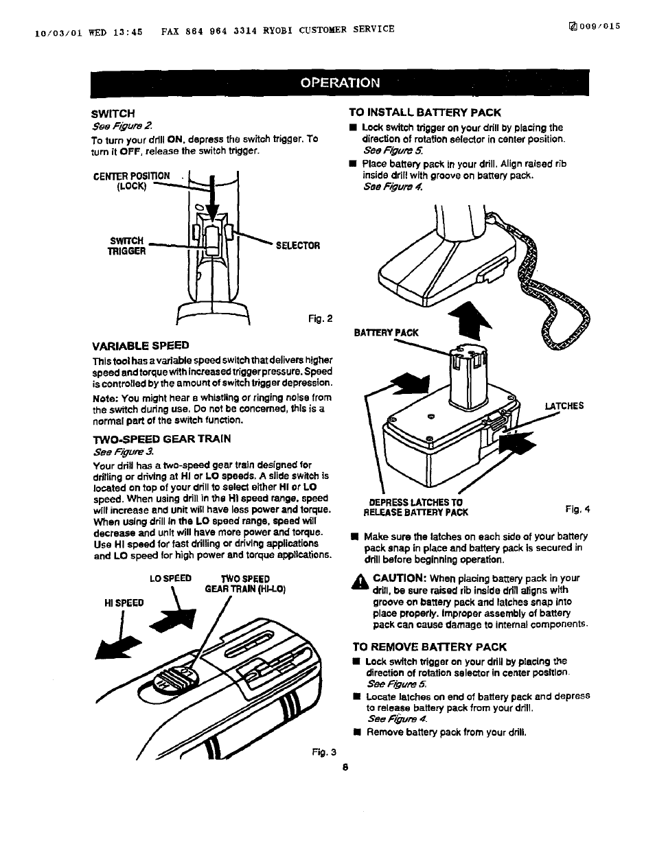 Operation | Craftsman 973.111430 User Manual | Page 8 / 14