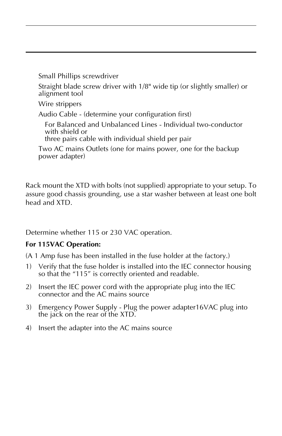 Installation | USL XTD-33 User Manual | Page 14 / 24