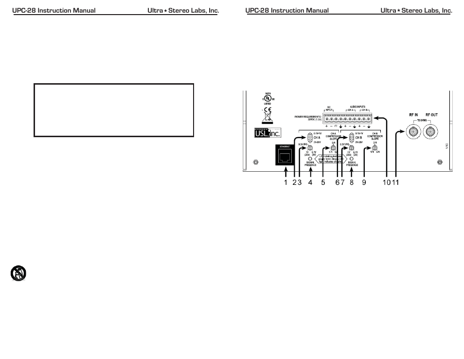 USL UPC-28 User Manual | Page 3 / 7