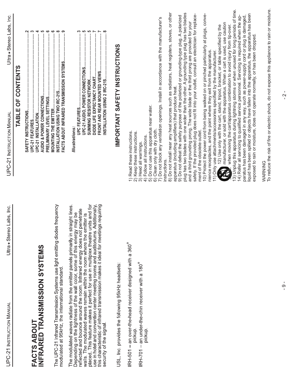 USL IRC-21 User Manual | Page 3 / 6