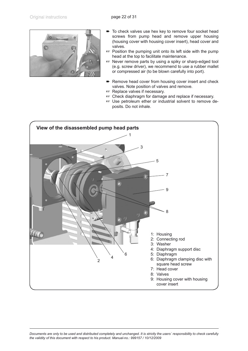 VACUUBRAND BVC 21 NT VARIO User Manual | Page 22 / 31