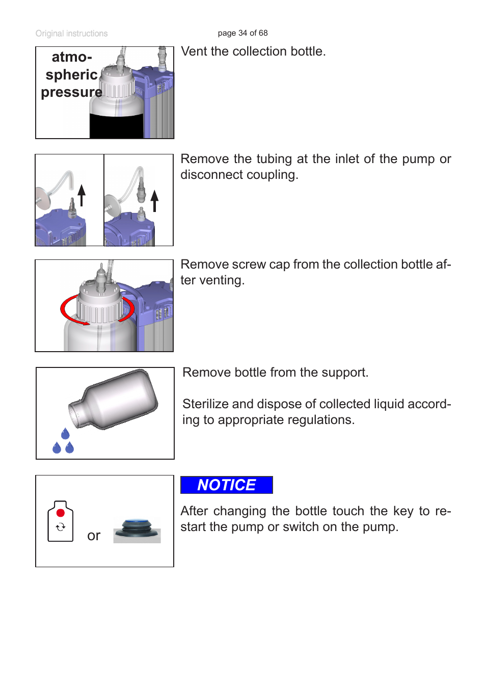 Notice | VACUUBRAND BVC professional G User Manual | Page 34 / 68