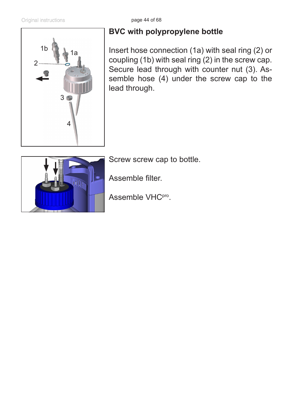 VACUUBRAND BVC professional G User Manual | Page 44 / 68