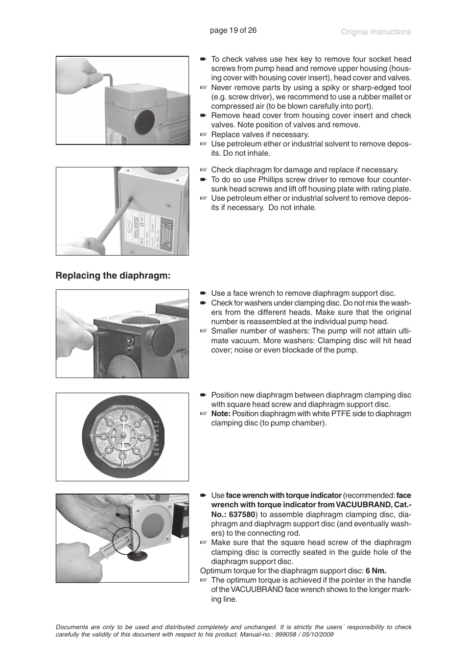 VACUUBRAND MZ 2C +AK+M+D User Manual | Page 19 / 26