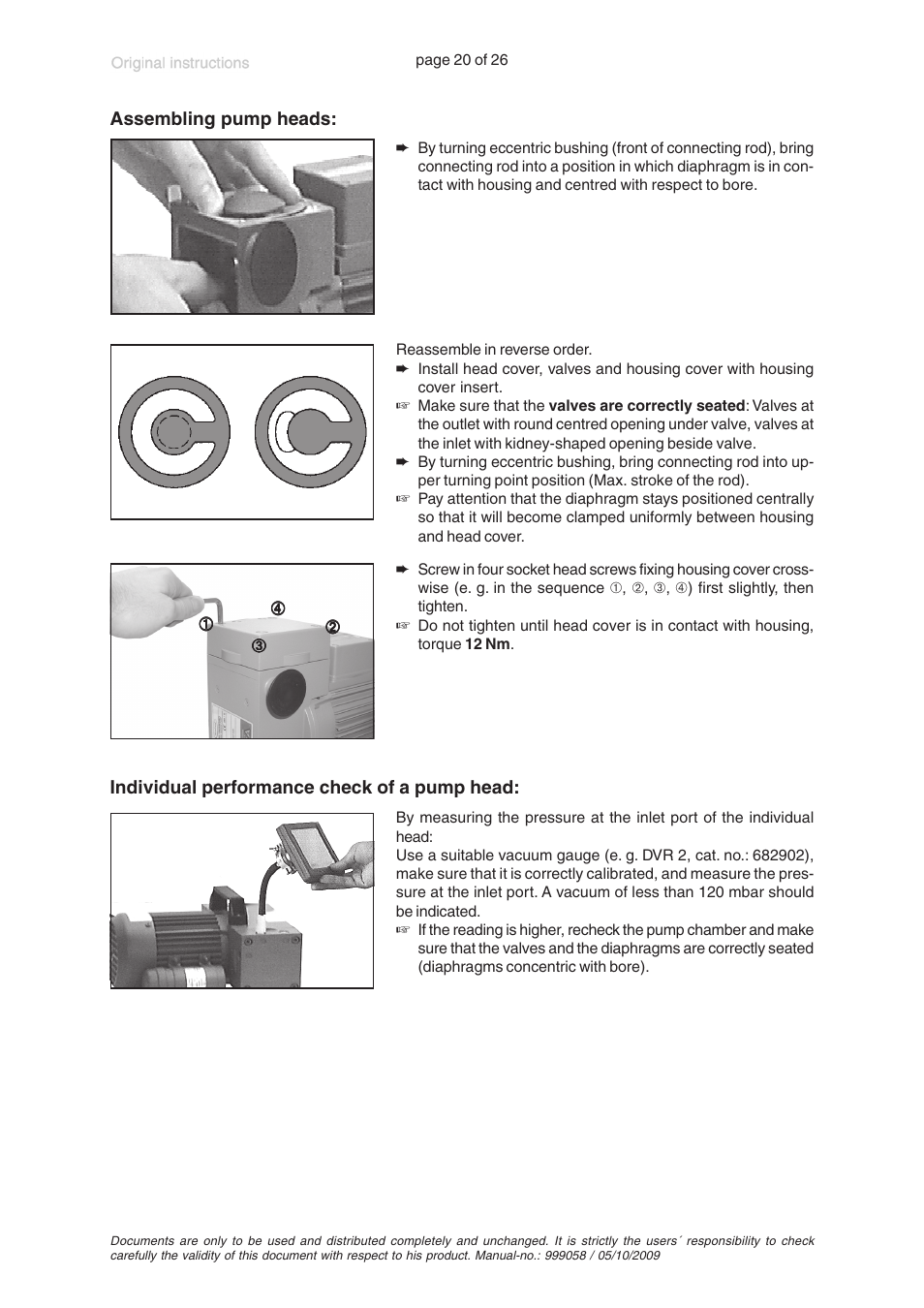 VACUUBRAND MZ 2C +AK+M+D User Manual | Page 20 / 26