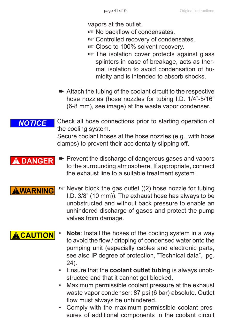 Notice | VACUUBRAND MZ 2C NT +AK+M+D User Manual | Page 41 / 74