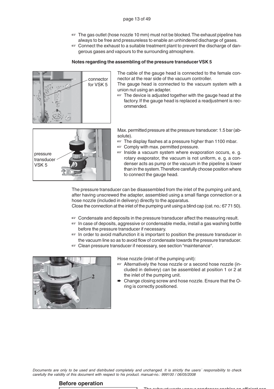 VACUUBRAND PC 2001 VARIO User Manual | Page 13 / 49