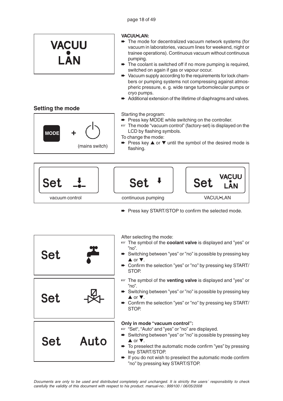 VACUUBRAND PC 2001 VARIO User Manual | Page 18 / 49