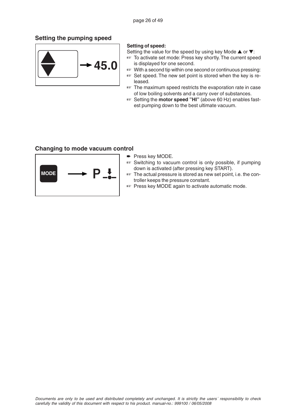 VACUUBRAND PC 2001 VARIO User Manual | Page 26 / 49