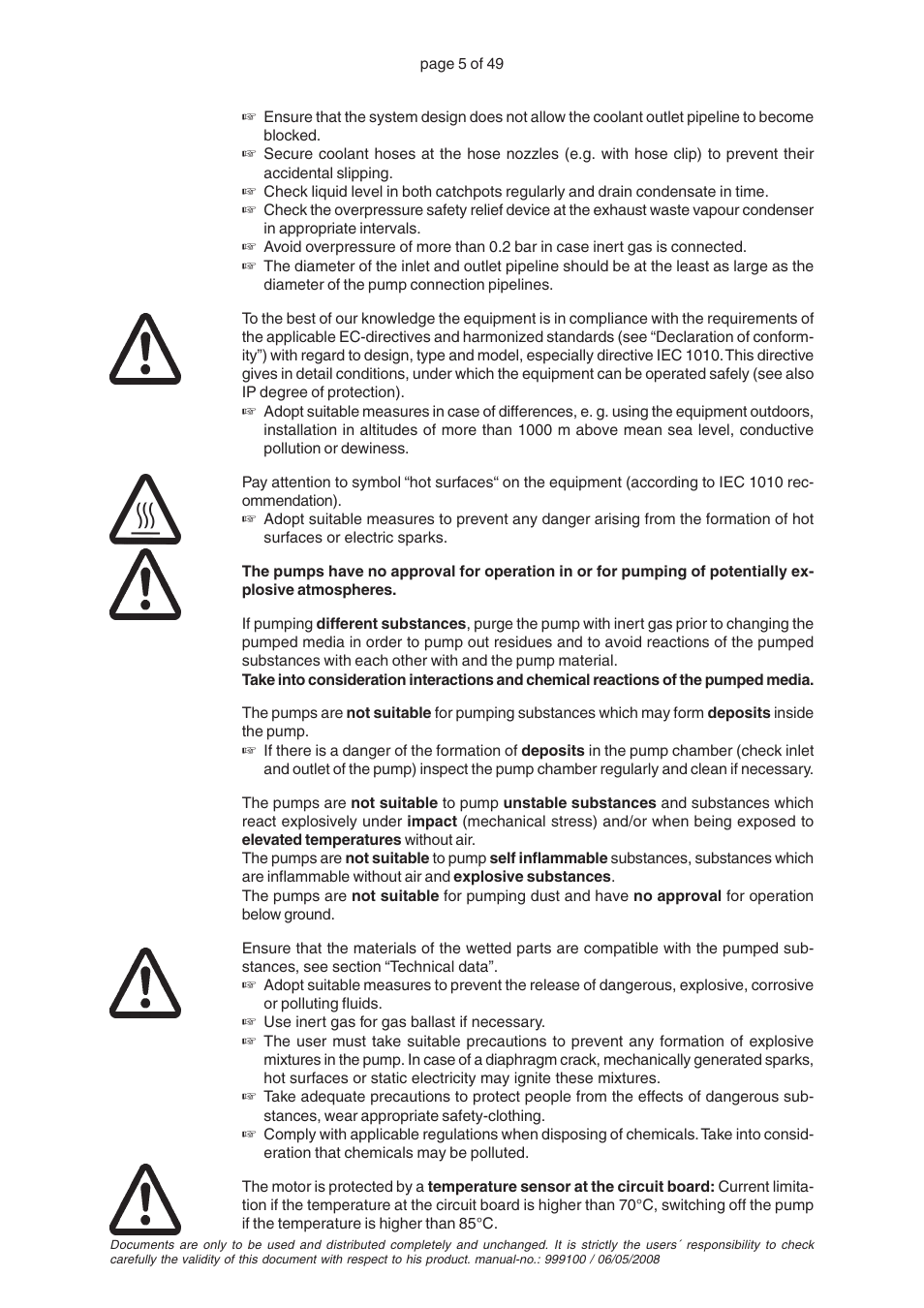 VACUUBRAND PC 2001 VARIO User Manual | Page 5 / 49