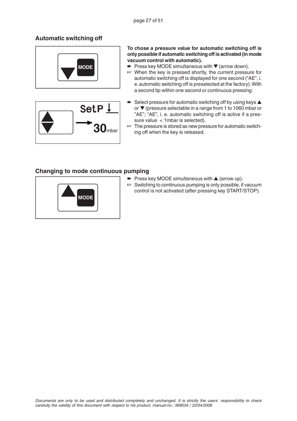 VACUUBRAND MZ 2C VARIO User Manual | Page 27 / 51