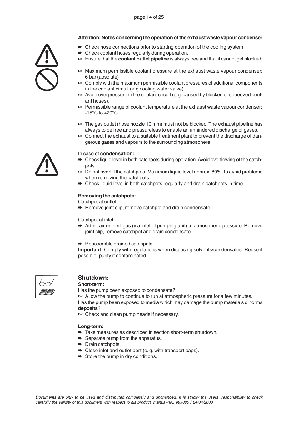 VACUUBRAND PC 2004 VARIO without controller User Manual | Page 14 / 25