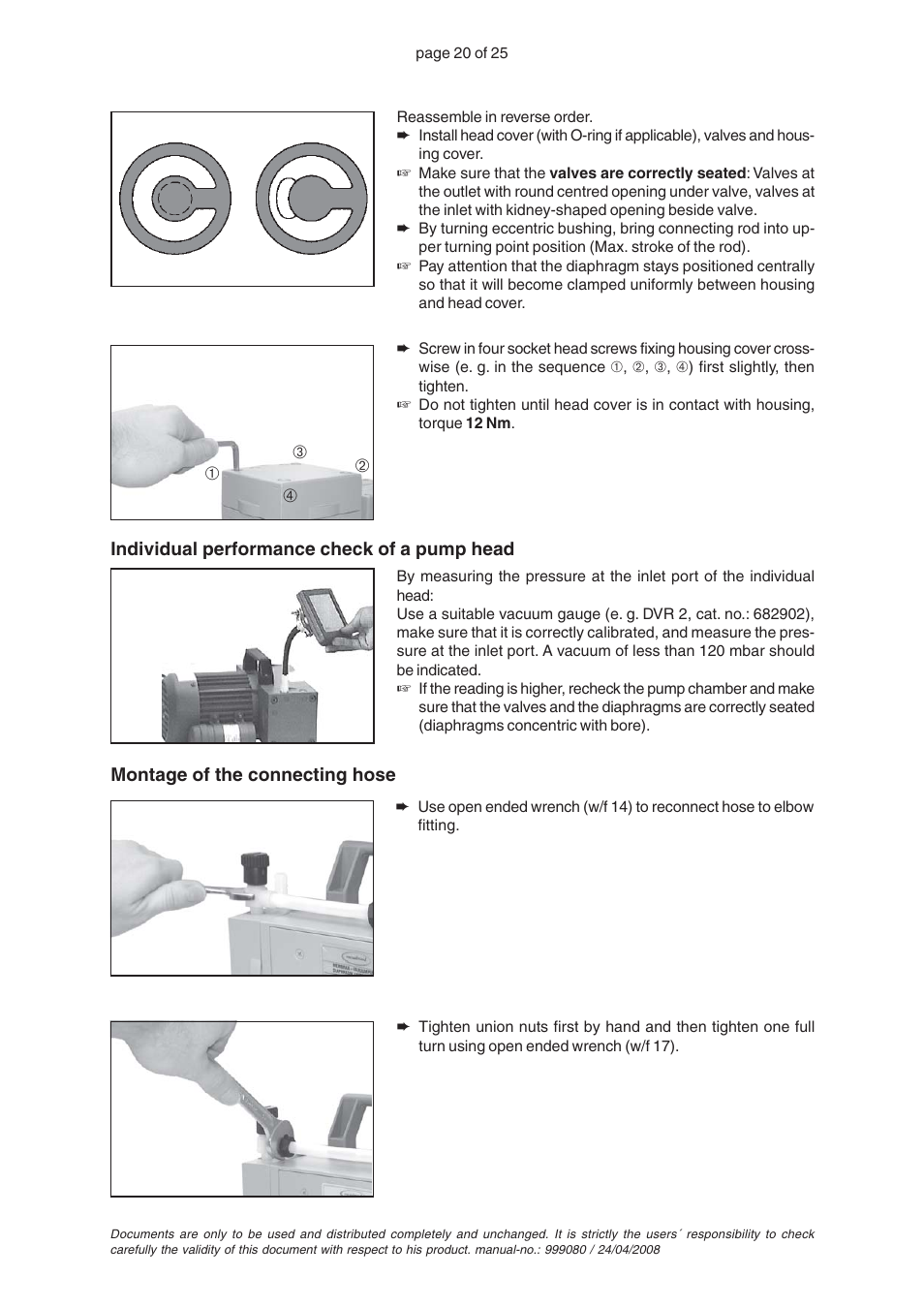 VACUUBRAND PC 2004 VARIO without controller User Manual | Page 20 / 25