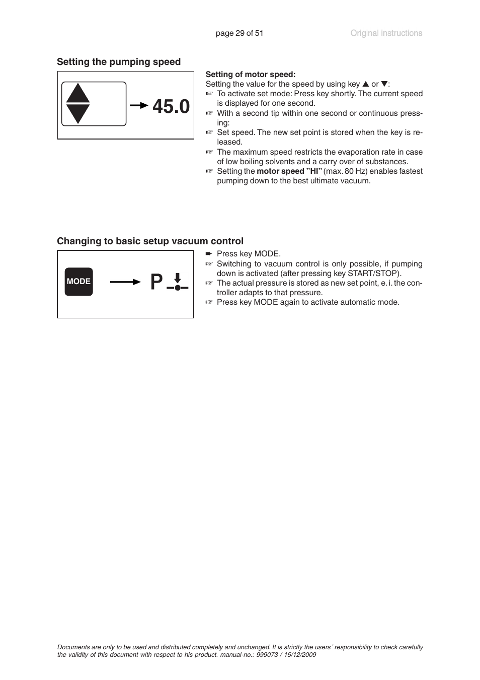 VACUUBRAND MV 10C VARIO User Manual | Page 29 / 51