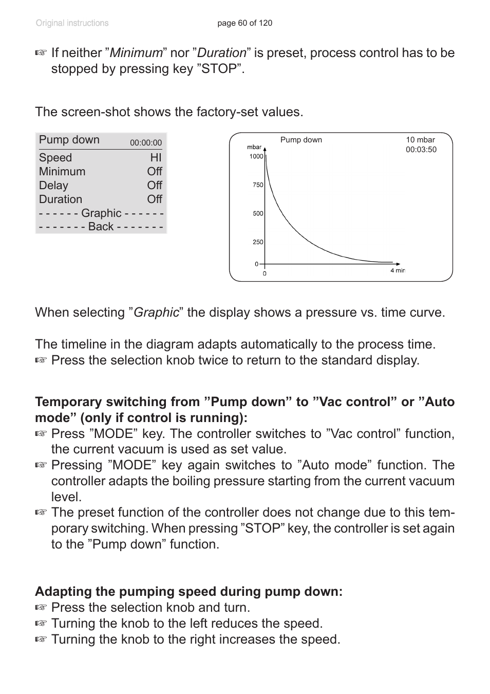 VACUUBRAND PC 3001 VARIO emission condenser Peltronic User Manual | Page 60 / 120