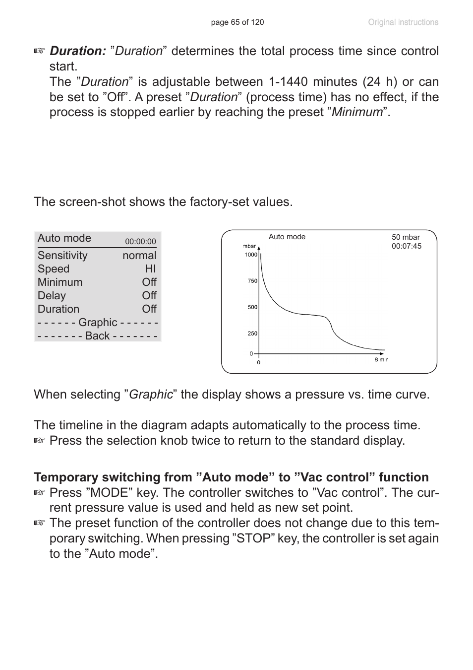 VACUUBRAND PC 3001 VARIO emission condenser Peltronic User Manual | Page 65 / 120