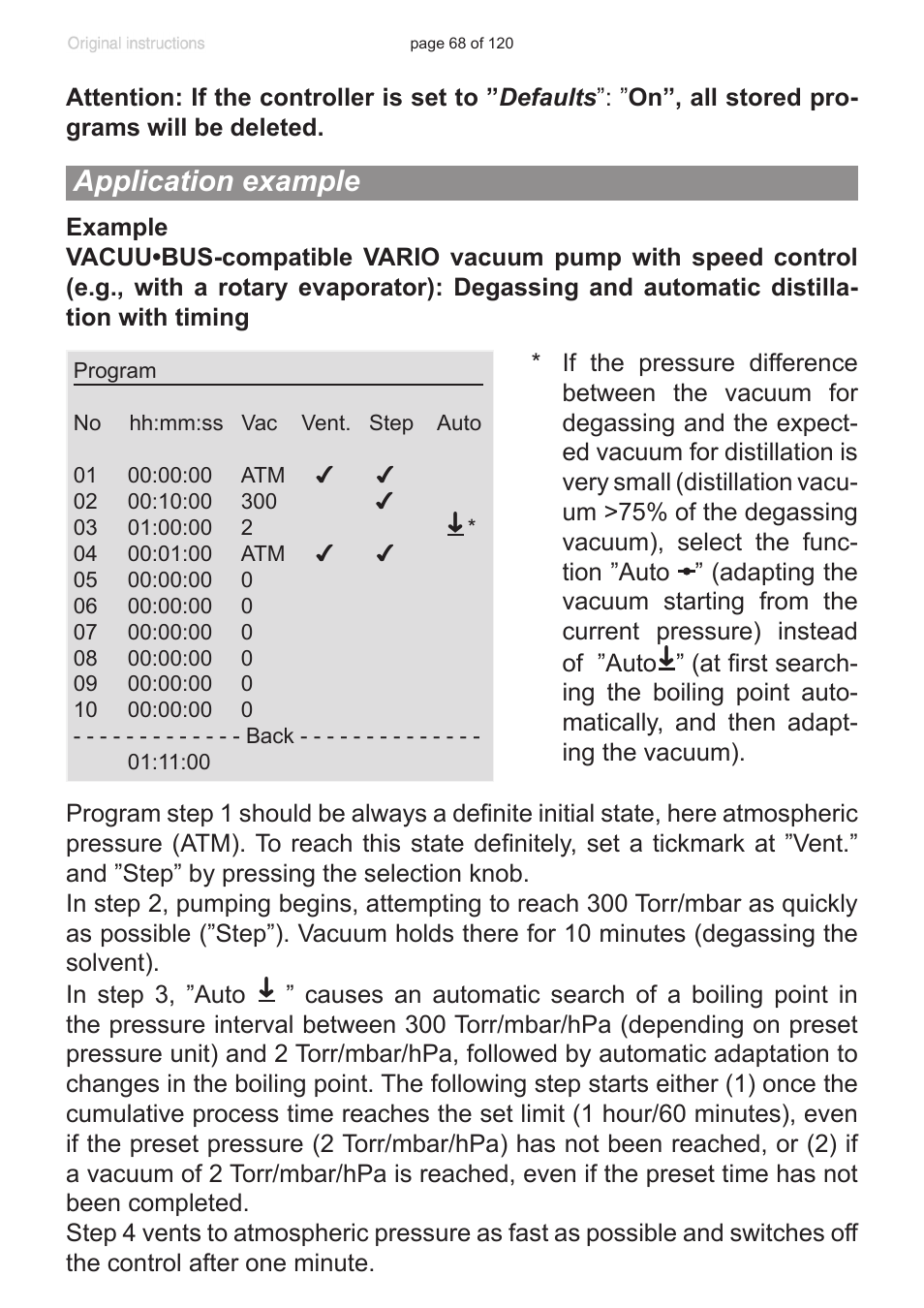 Application example | VACUUBRAND PC 3001 VARIO emission condenser Peltronic User Manual | Page 68 / 120