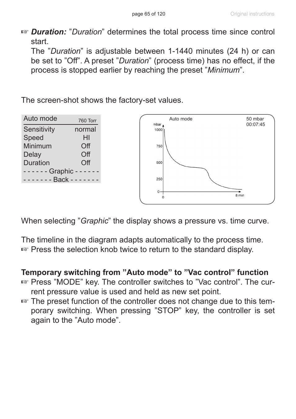 VACUUBRAND PC 3001 VARIOpro emission condenser Peltronic User Manual | Page 65 / 120