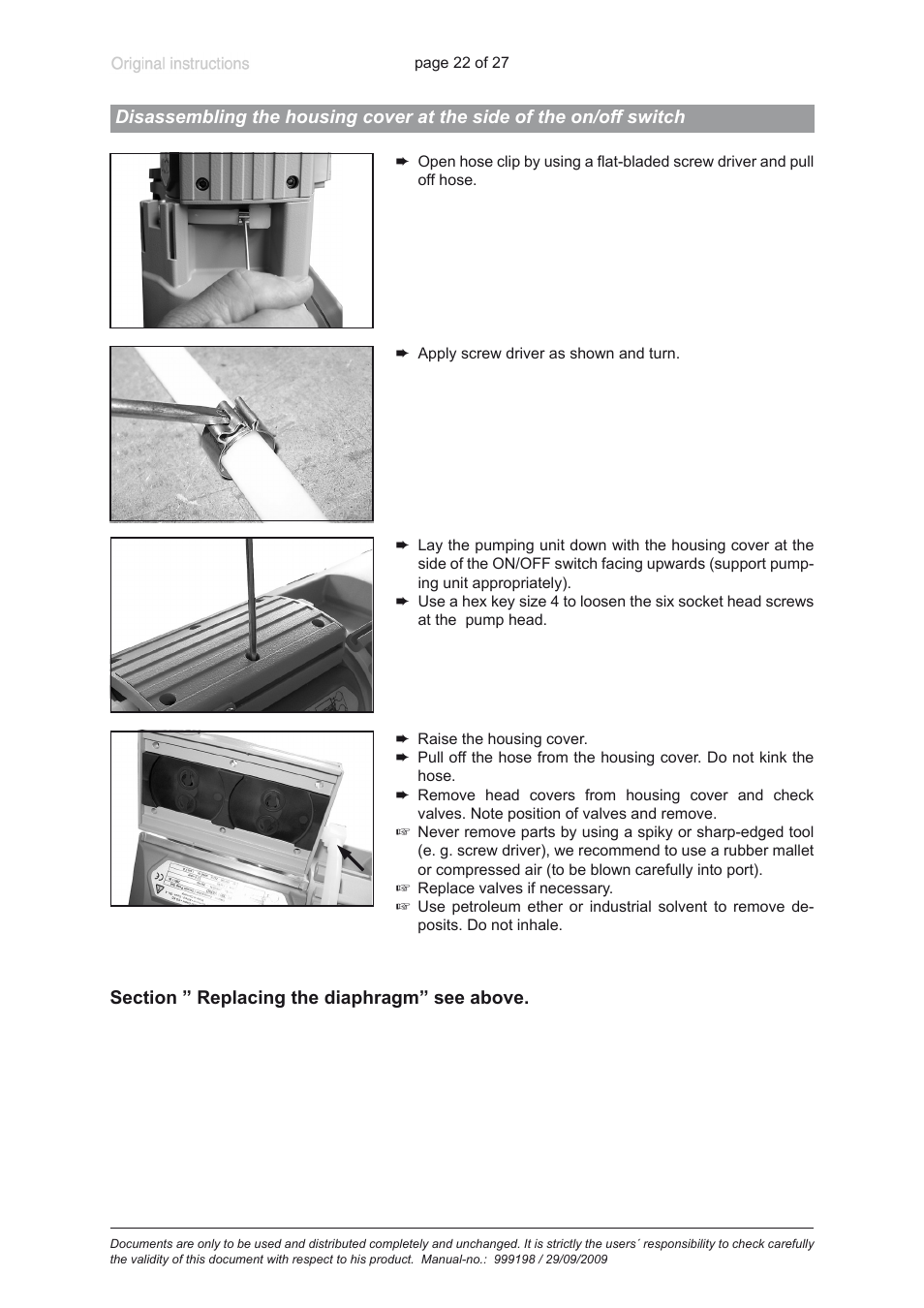 VACUUBRAND PC 3001 basic User Manual | Page 22 / 27