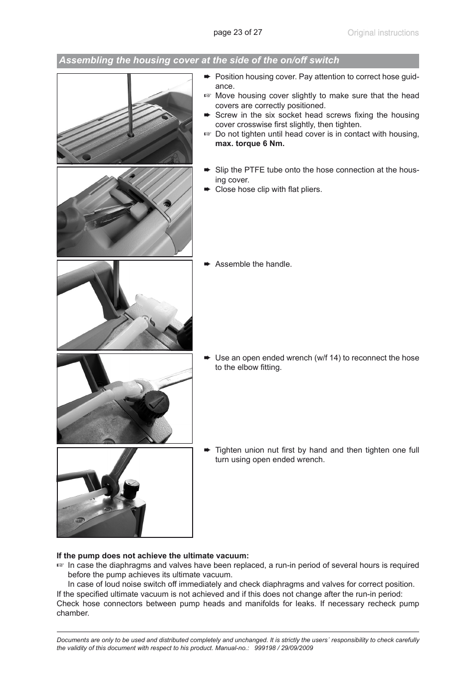 VACUUBRAND PC 3001 basic User Manual | Page 23 / 27