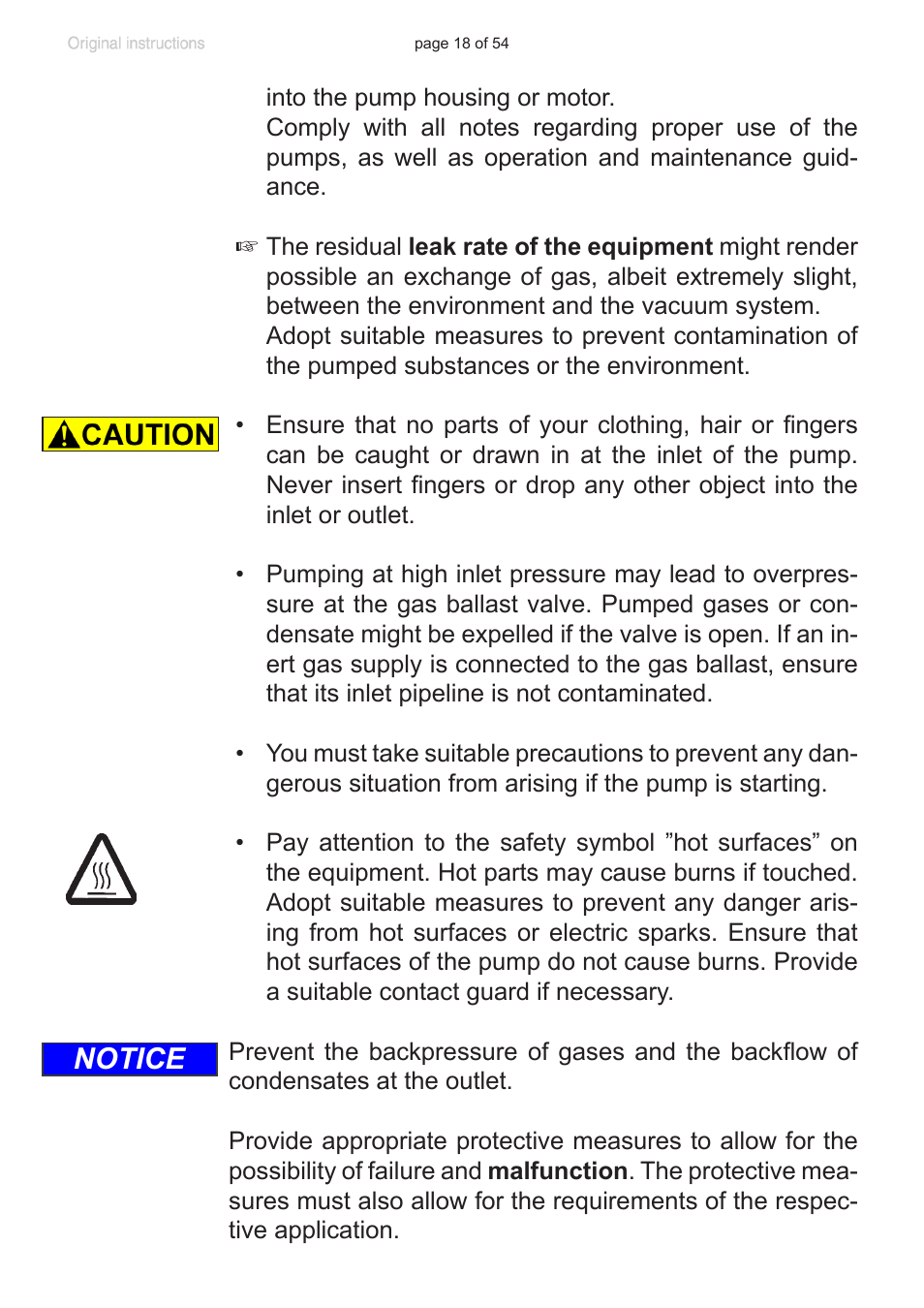 Notice | VACUUBRAND PC 3001 basic pro User Manual | Page 18 / 54