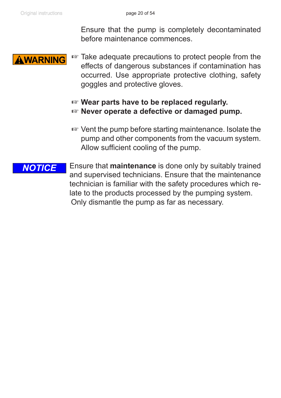 Notice | VACUUBRAND PC 3001 basic pro User Manual | Page 20 / 54