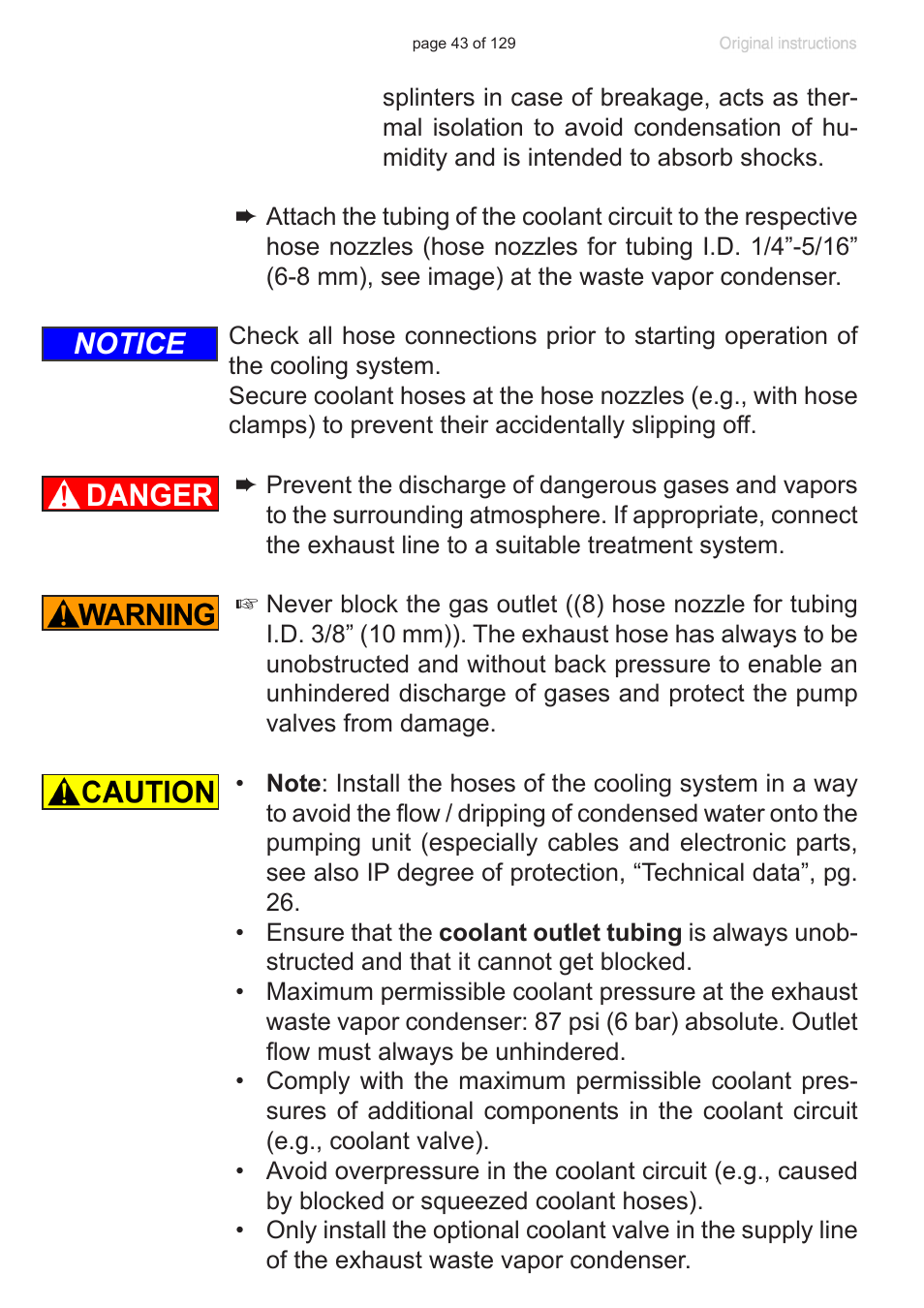 Notice | VACUUBRAND PC 3012 VARIO plastic housing User Manual | Page 43 / 129