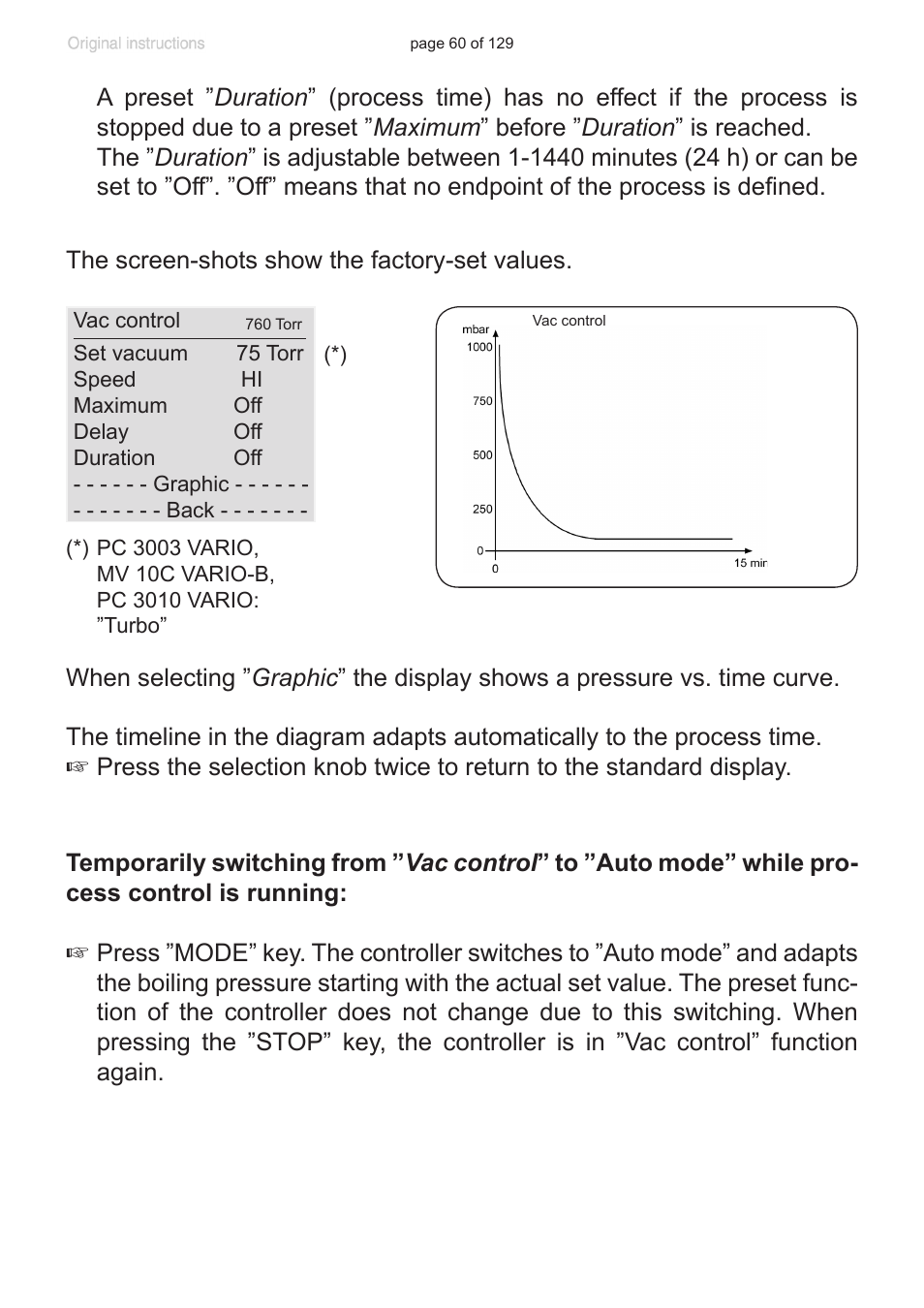VACUUBRAND PC 3012 VARIO plastic housing User Manual | Page 60 / 129