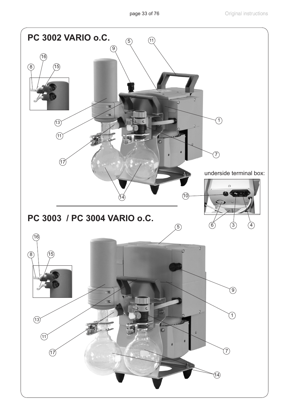 VACUUBRAND MZ 2C NT VARIO without controller (o.C.) User Manual | Page 33 / 76