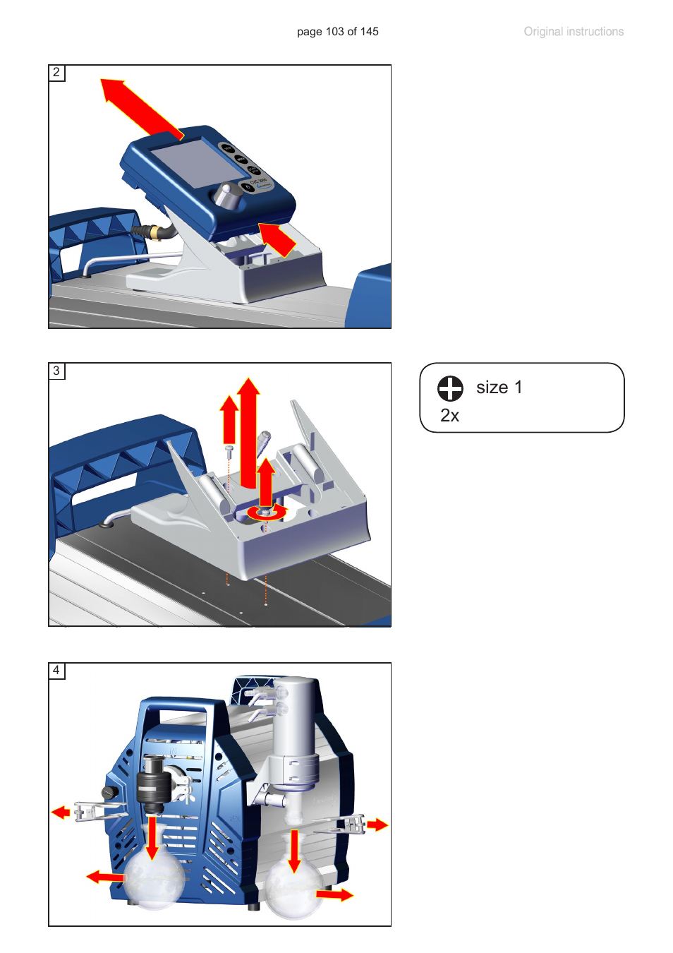 Size 1 2x | VACUUBRAND PC 3012 NT VARIO Duo User Manual | Page 109 / 151