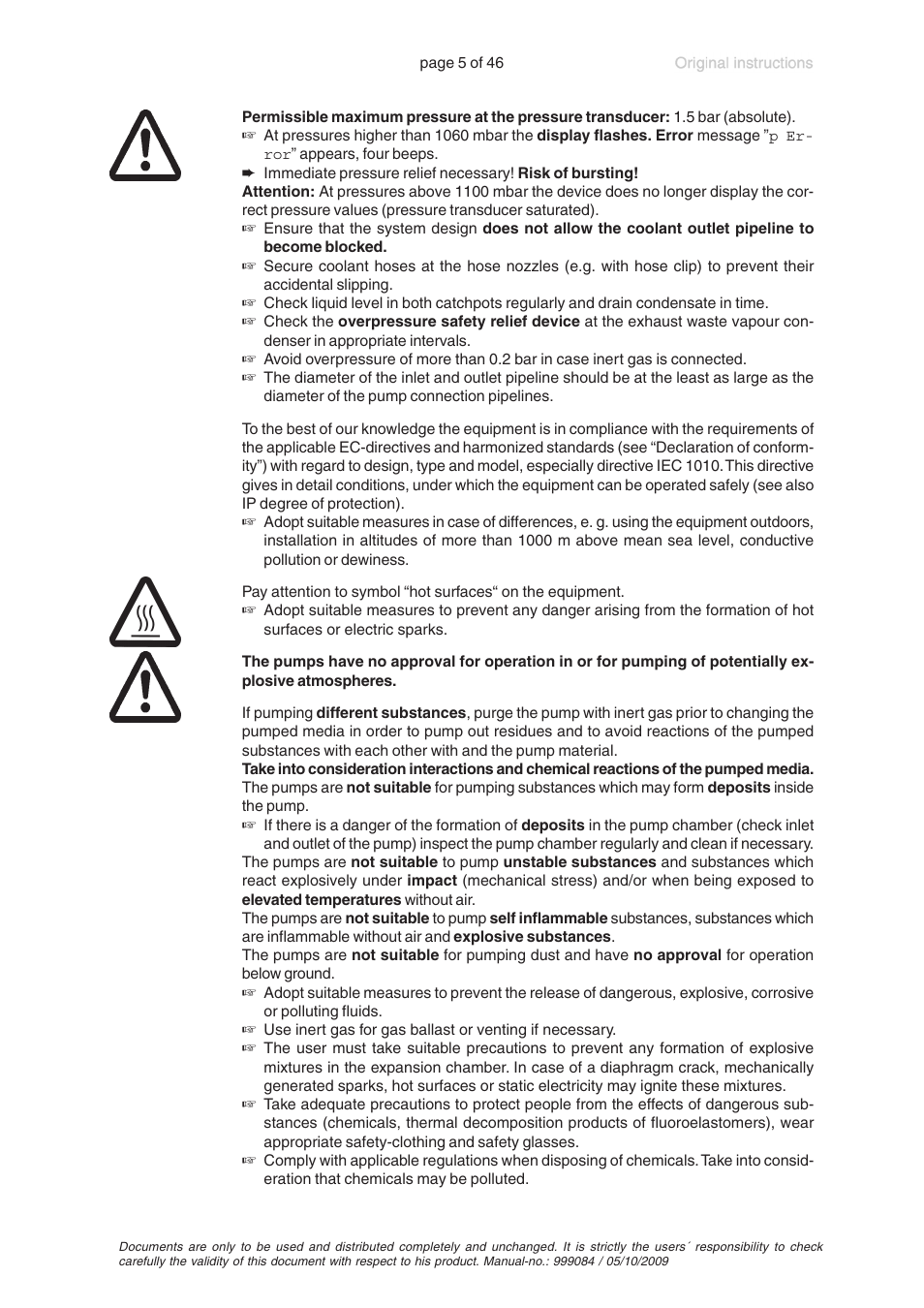 VACUUBRAND PC 600 LAN User Manual | Page 5 / 46