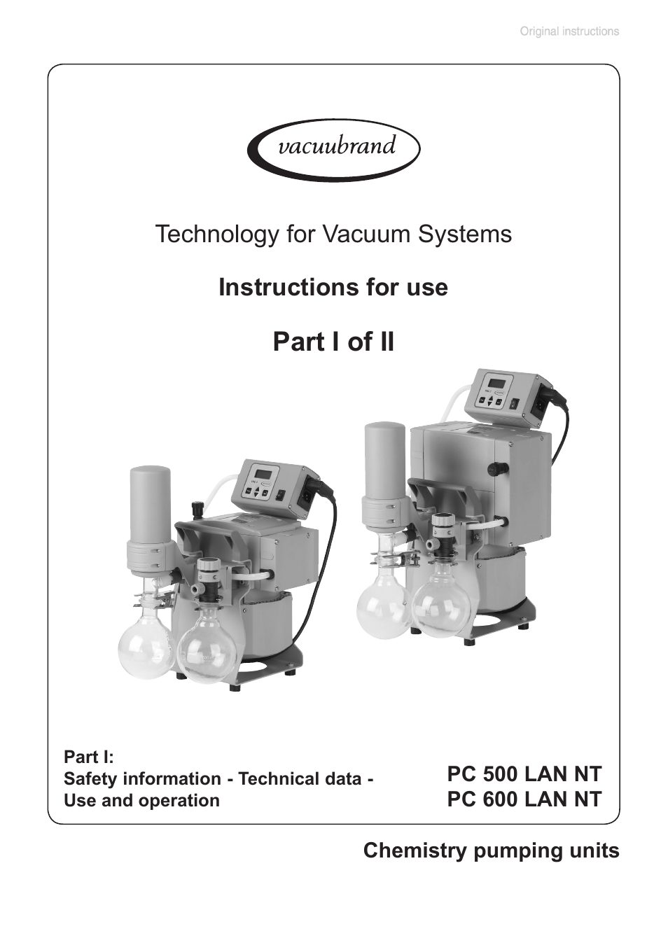 VACUUBRAND PC 600 LAN NT User Manual | 102 pages