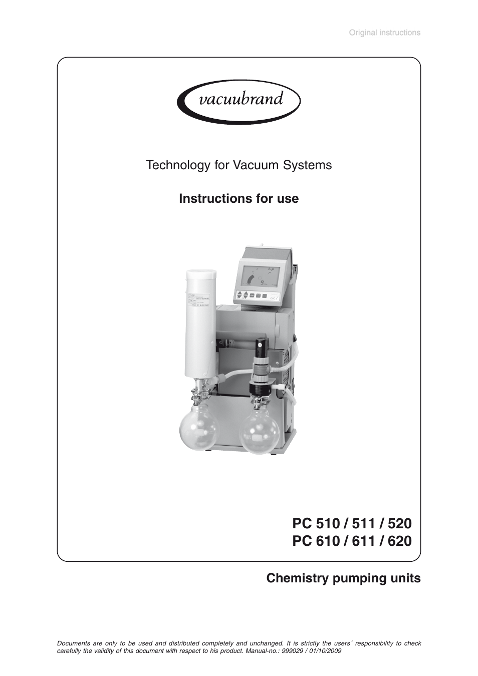 VACUUBRAND PC 620 User Manual | 48 pages